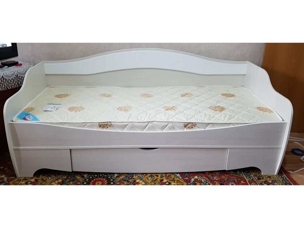 Кровать одинарная с 1 ящиком "Акварель-1" в Эльдикане - ehldikan.mebel-nsk.ru - фото