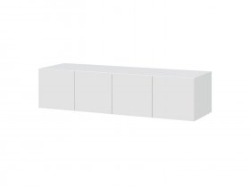Антресоль 1600 ШК-5 (белый текстурный) в Эльдикане - ehldikan.mebel-nsk.ru | фото