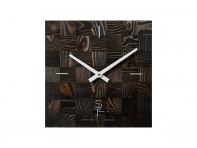 Часы настенные SLT 5195 CHESS BLACK WOOD в Эльдикане - ehldikan.mebel-nsk.ru | фото