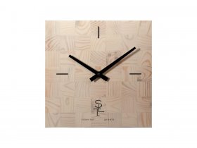 Часы настенные SLT 5196 CHESS WHITE WOOD в Эльдикане - ehldikan.mebel-nsk.ru | фото