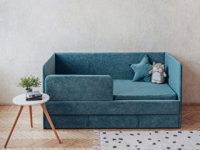 Диван-кровать Happy (бирюзовый) в Эльдикане - ehldikan.mebel-nsk.ru | фото