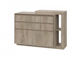 Комод 1200 22 J-Э Этна (дуб эндгрей) в Эльдикане - ehldikan.mebel-nsk.ru | фото