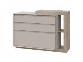 Комод 1200 22 J-Э Этна (дуб эндгрей/кашемир) в Эльдикане - ehldikan.mebel-nsk.ru | фото