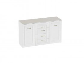 Комод 4 ящ 2 дв Манхэттен спальня в Эльдикане - ehldikan.mebel-nsk.ru | фото