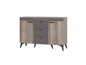 Комод КМ-12 Кассандра (дуб смоки/MF14) в Эльдикане - ehldikan.mebel-nsk.ru | фото