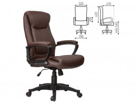 Кресло офисное BRABIX Enter EX-511, коричневое в Эльдикане - ehldikan.mebel-nsk.ru | фото