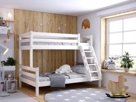 Кровать двухъярусная Адель (белый) в Эльдикане - ehldikan.mebel-nsk.ru | фото
