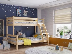 Кровать двухъярусная Адель (прозрачный лак) в Эльдикане - ehldikan.mebel-nsk.ru | фото