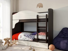 Кровать двухъярусная с ящиками (Керулен) в Эльдикане - ehldikan.mebel-nsk.ru | фото