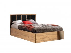 Кровать двуспальная с подъем. мех. 1,6 м Либерти 51.20 в Эльдикане - ehldikan.mebel-nsk.ru | фото