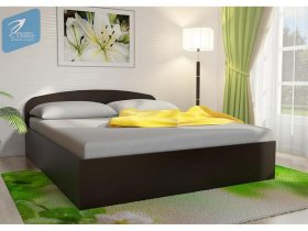 Кровать двуспальная 1,6м с подъем. мех. (венге) в Эльдикане - ehldikan.mebel-nsk.ru | фото