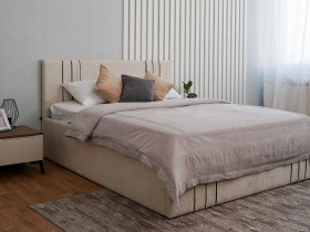 Кровать двуспальная 1,8м с подъем. мех. Леванте в Эльдикане - ehldikan.mebel-nsk.ru | фото