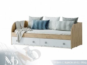 Кровать с ящиками Тренд КР-01 в Эльдикане - ehldikan.mebel-nsk.ru | фото
