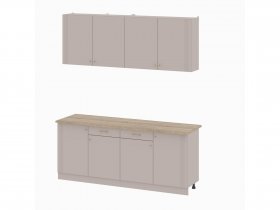Кухонный гарнитур 2,0м Одетта (меланж/дуб сонома) в Эльдикане - ehldikan.mebel-nsk.ru | фото