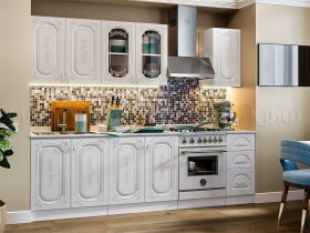 Кухонный гарнитур Лиза-2 (белый) в Эльдикане - ehldikan.mebel-nsk.ru | фото