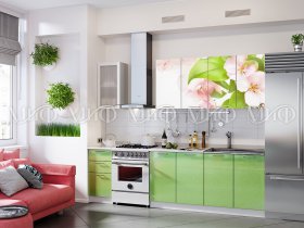 Кухонный гарнитур Яблоневый цвет в Эльдикане - ehldikan.mebel-nsk.ru | фото