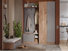 Модульная прихожая Орегон в Эльдикане - ehldikan.mebel-nsk.ru | фото