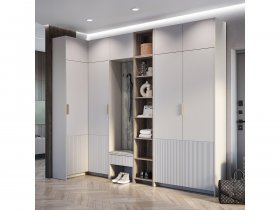 Модульная прихожая Пандора (кашемир/MF03) в Эльдикане - ehldikan.mebel-nsk.ru | фото