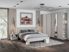 Модульная спальня Люмо (кашемир) в Эльдикане - ehldikan.mebel-nsk.ru | фото
