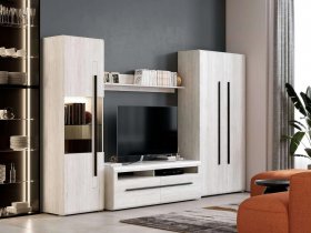 Модульная стенка Ницца (дуб витенберг) в Эльдикане - ehldikan.mebel-nsk.ru | фото