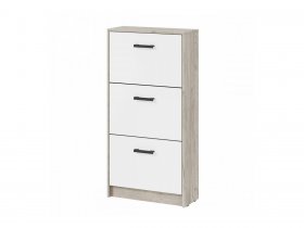 Обувница ОБ-2 Вега (дуб крафт серый/белый) в Эльдикане - ehldikan.mebel-nsk.ru | фото