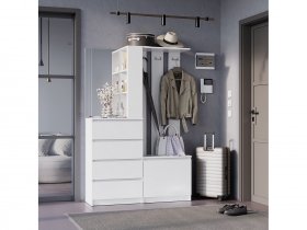 Прихожая Симпл ПР-04 (белый) в Эльдикане - ehldikan.mebel-nsk.ru | фото