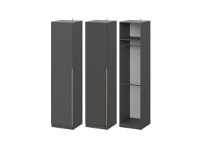 Шкаф ШК-50 Эккервуд (графит) в Эльдикане - ehldikan.mebel-nsk.ru | фото