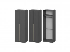 Шкаф ШК-75 Эккервуд (графит) в Эльдикане - ehldikan.mebel-nsk.ru | фото