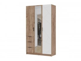 Шкаф трехстворчатый 1200 ШК-03 Орегон в Эльдикане - ehldikan.mebel-nsk.ru | фото