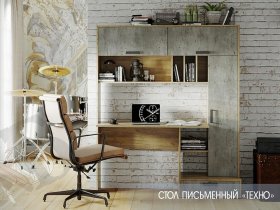 Стол письменный  Техно в Эльдикане - ehldikan.mebel-nsk.ru | фото