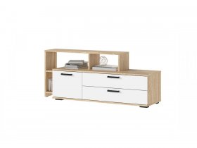 Тумба под ТВ ТВ-01 Санса (дуб сонома/белый) в Эльдикане - ehldikan.mebel-nsk.ru | фото
